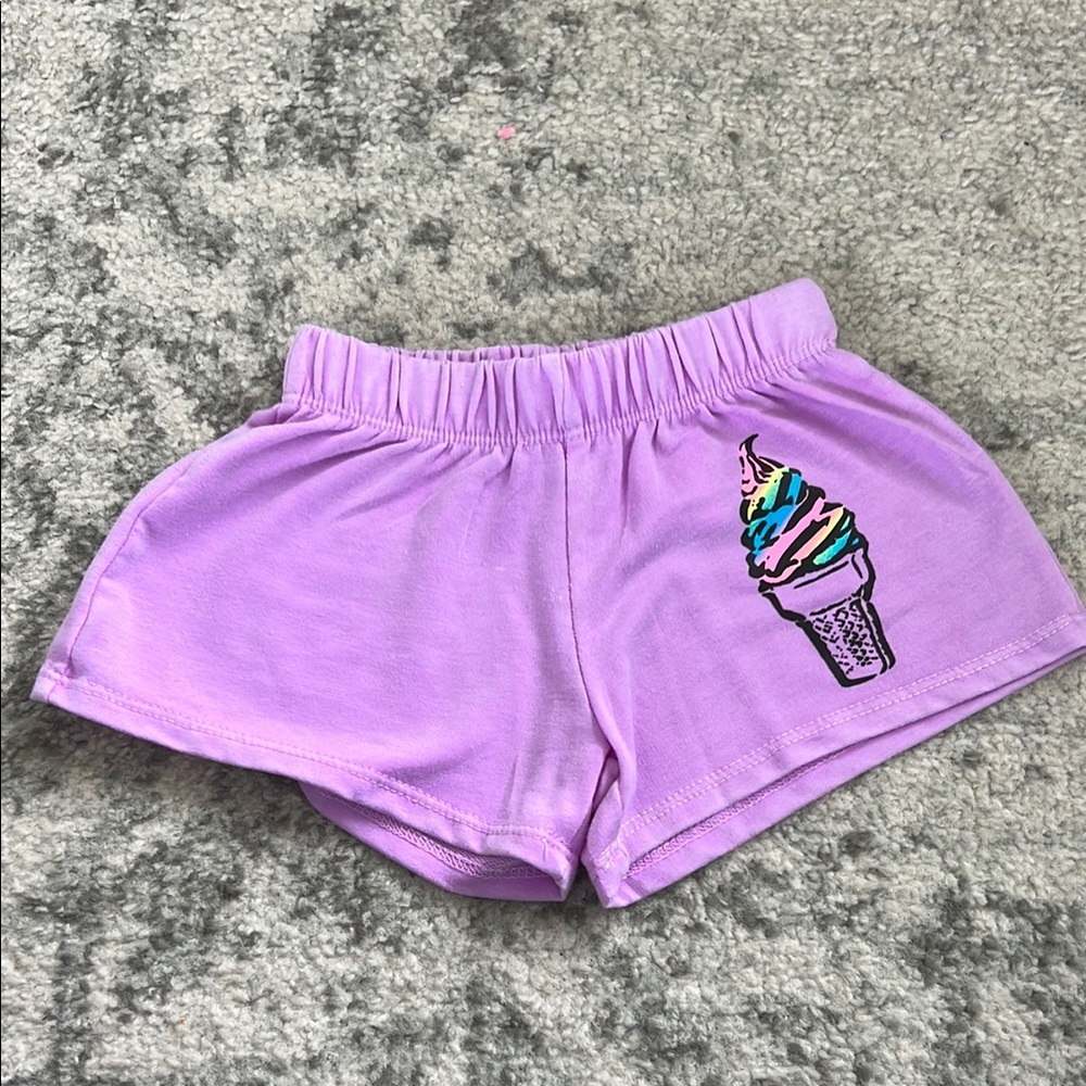 Firehouse Kids Purple Ice Cream Print Shorts